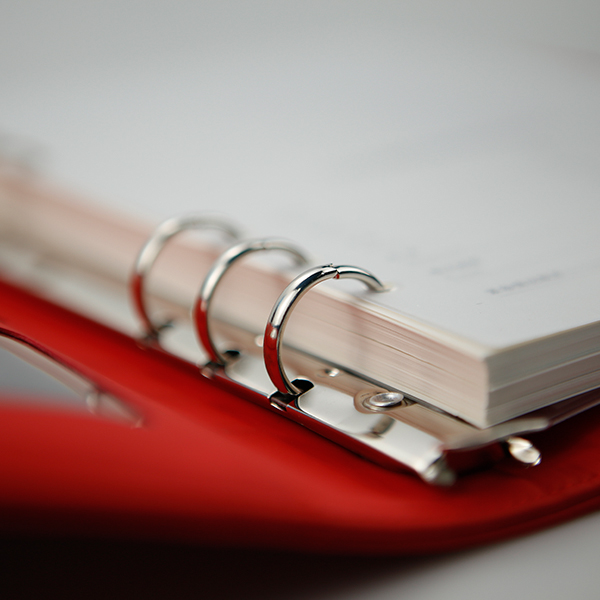 愛(ài)歐裝訂方式--圈裝（鐵圈，塑料圈裝）